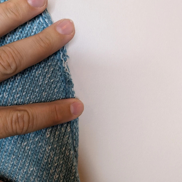 NWT SO Sonoma Drop Arm Teal Knit Oversized Comfy Sweater Women XL - Picture 6 of 9